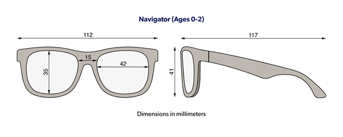 Sunglass Measurements Chart